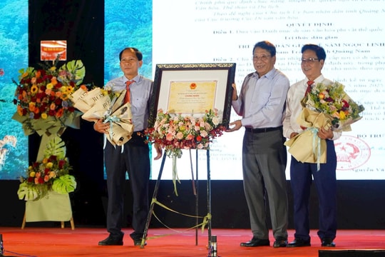 Nam Trà My tổ chức lễ công bố ghi danh “Tri thức dân gian về sâm Ngọc Linh” vào Danh mục di sản văn hóa phi vật thể quốc gia