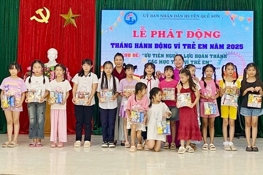 Quế Sơn phát động Tháng hành động vì trẻ em