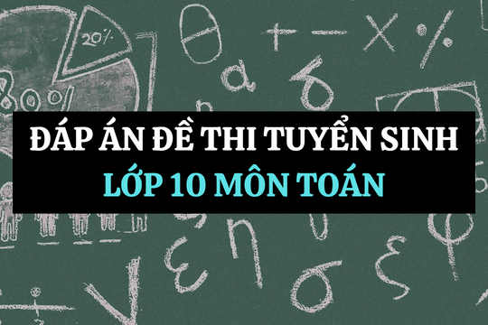 Đáp án đề thi tuyển sinh lớp 10 môn Toán tỉnh Lai Châu 2025