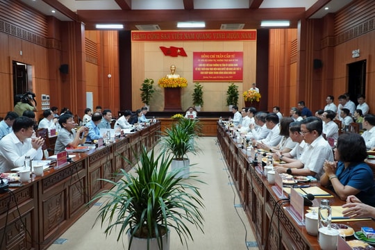 Thường trực Ban Bí thư Trần Cẩm Tú: "Tuyệt đối không được cục bộ địa phương khi sắp xếp bộ máy"