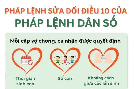 Infographic - Vợ chồng tự quyết định số con, thời gian sinh con