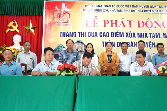 Nam Trà My phát động tháng thi đua cao điểm xóa nhà tạm