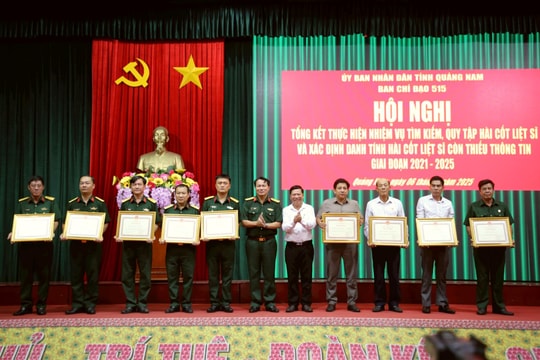 Giai đoạn 2021 - 2025, Quảng Nam xác định danh tính gần 300 hài cốt liệt sĩ