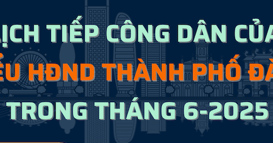 Infographic - Lịch tiếp công dân của đại biểu HĐND thành phố trong tháng 6-2025