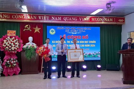 Công bố xã Điện Hòa đạt chuẩn xã nông thôn mới nâng cao 2024