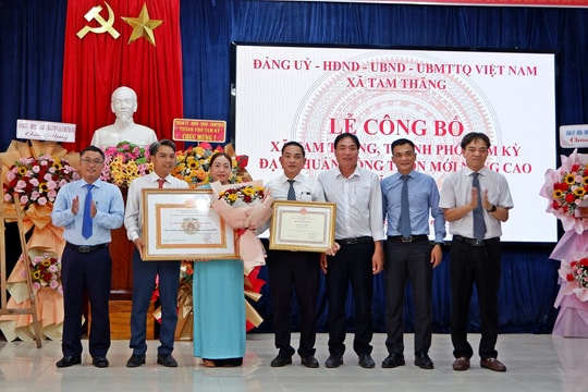 Xã Tam Thăng được công nhận đạt chuẩn nông thôn mới nâng cao