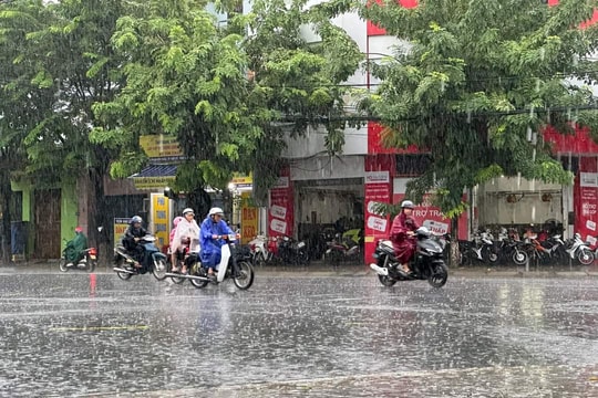 Từ ngày 10-12/6, Quảng Nam có mưa dông diện rộng và mưa lớn cục bộ