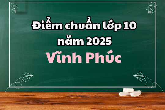 Điểm chuẩn lớp 10 năm 2025 tại Vĩnh Phúc