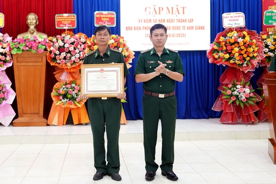 Gặp mặt 50 năm ngày thành lập Đồn biên phòng Cửa khẩu quốc tế Nam Giang