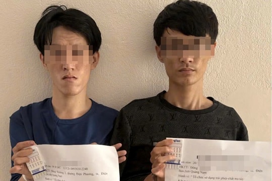 Công an phường Điện Phương bắt quả tang vụ tổ chức sử dụng trái phép chất ma túy