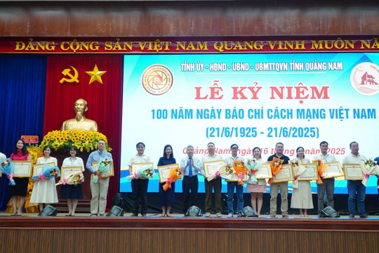 Quảng Nam long trọng tổ chức kỷ niệm 100 năm Ngày báo chí cách mạng Việt Nam