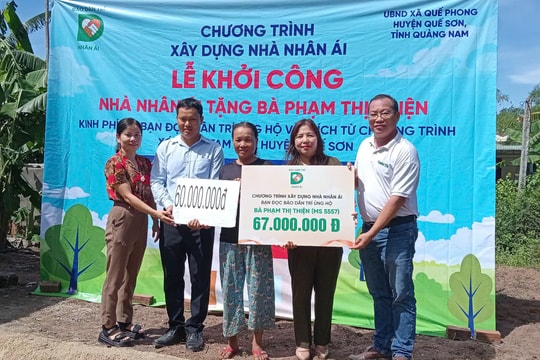 Bạn đọc Báo Dân trí ủng hộ xây dựng nhà nhân ái tại xã Quế Phong