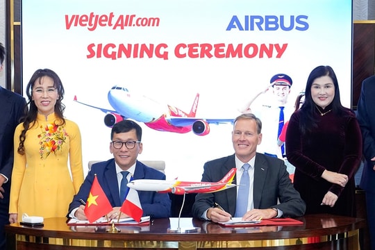 Airbus ký thỏa thuận cung cấp 150 máy bay cho VietJet