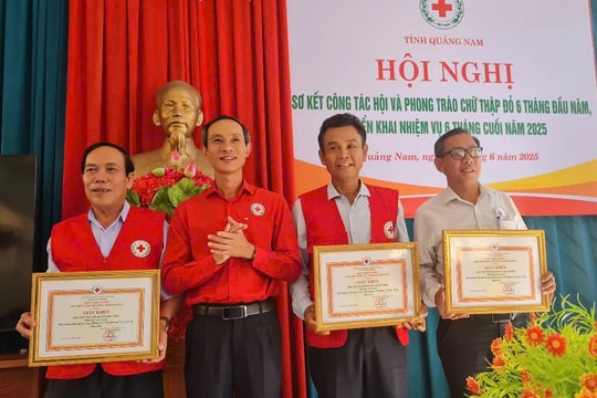 Trong 6 tháng, tổng giá trị hoạt động chữ thập đỏ Quảng Nam đạt hơn 38,9 tỷ đồng