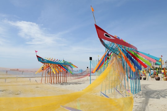 Đặc sắc không gian nghệ thuật sắp đặt 'Câu chuyện làng chài'