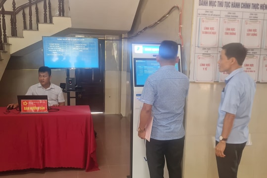 Vận hành thử nghiệm Trung tâm Phục vụ hành chính công xã Đại Lộc
