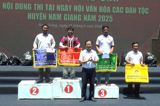 Xã Zuôih nhất toàn đoàn tại Ngày hội văn hóa các dân tộc huyện Nam Giang