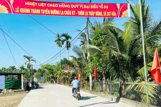 Xã Duy Hòa khánh thành đường giao thông nông thôn