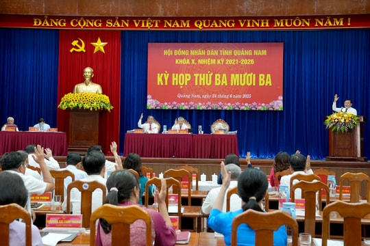 Cho 7 cán bộ nghỉ hưu thôi làm nhiệm vụ đại biểu HĐND tỉnh Quảng Nam (khóa X)