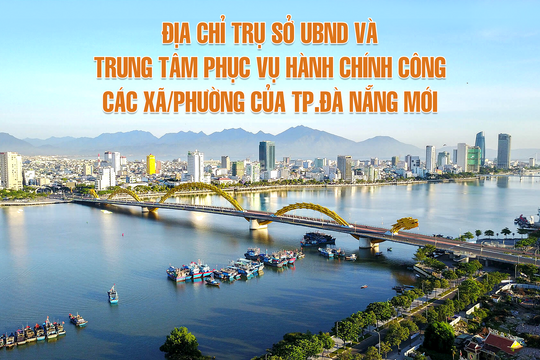 Địa chỉ trụ sở UBND và trung tâm phục vụ hành chính công các xã/phường của TP.Đà Nẵng mới