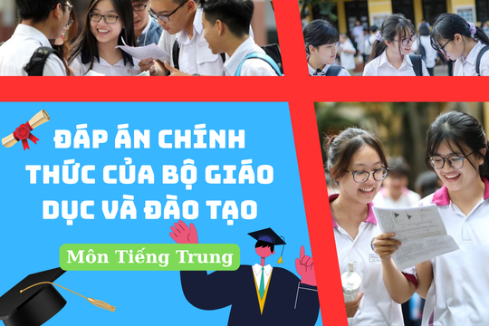 Đáp án chính thức môn Tiếng Trung tốt nghiệp THPT 2025 của Bộ Giáo dục và Đào tạo