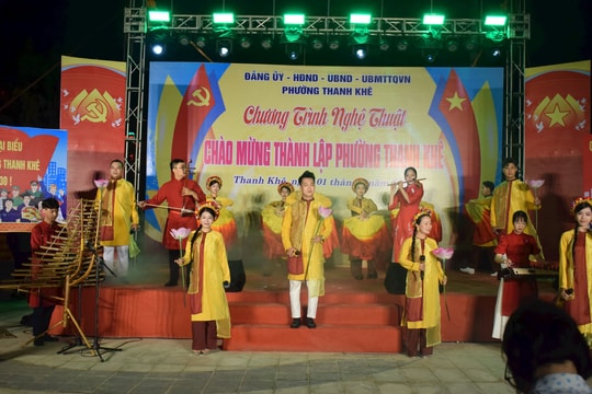 Thanh Khê tổ chức chương trình nghệ thuật chào mừng thành lập phường
