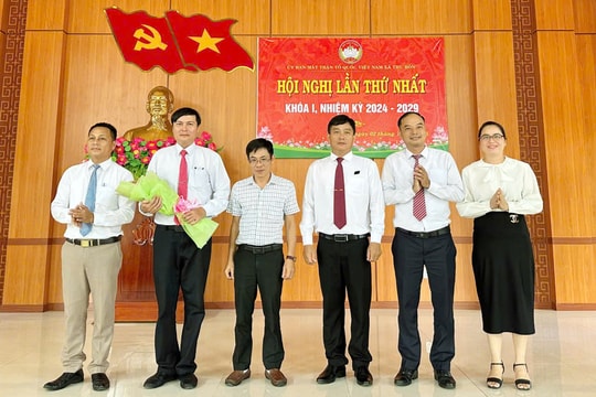 Ông Trương Thanh Tùng giữ chức Chủ tịch Ủy ban MTTQ Việt Nam xã Thu Bồn