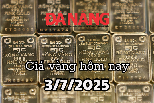 Giá vàng hôm nay 3/7/2025: Vàng SJC áp sát đỉnh 121 triệu đồng/lượng, ngày càng bỏ xa vàng thế giới