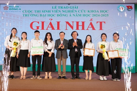Trường Đại học Đông Á trao giải cuộc thi sinh viên nghiên cứu khoa học