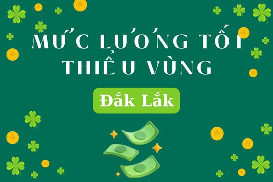 Mức lương tối thiểu vùng 2025 tại Đắk Lắk theo giờ, tháng từ 1/7