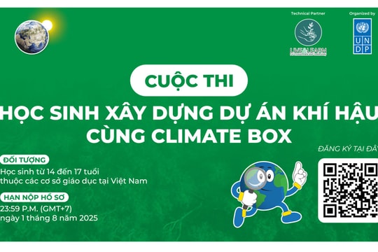 Tổ chức 2 cuộc thi về biến đổi khí hậu dành cho học sinh và giáo viên