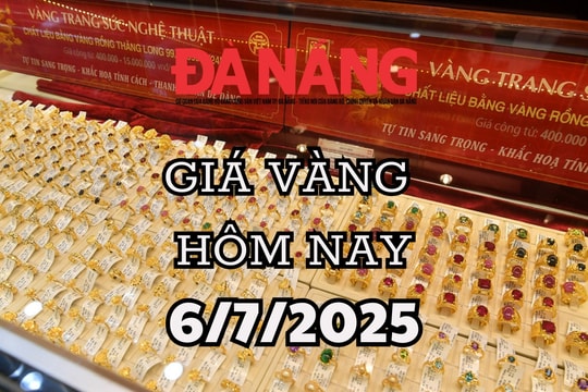 Giá vàng hôm nay 6/7/2025: Giá vàng trong nước chốt phiên trong ngưỡng 118,9 - 120,9 triệu đồng/lượng