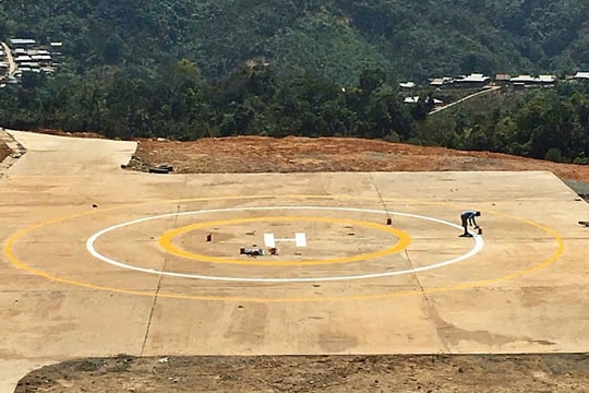 Da Nang builds helipads in mountainous areas for search and rescue