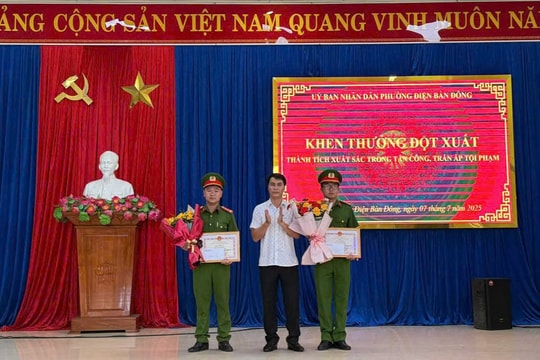 Công an phường Điện Bàn Đông lập chiến công phòng chống tội phạm ma túy