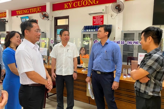 Phó Chủ tịch UBND thành phố Đà Nẵng Phan Thái Bình kiểm tra công tác vận hành tại phường Điện Bàn: Giải quyết dứt điểm những vướng mắc, tồn đọng