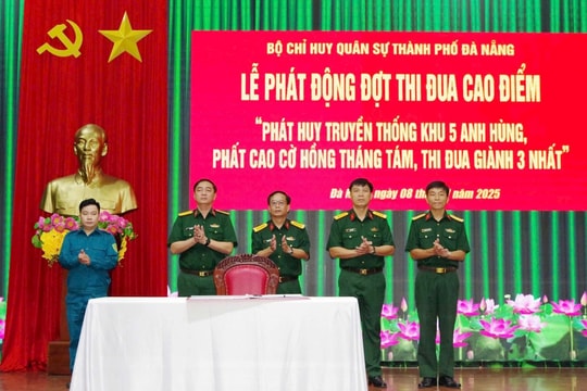 Bộ Chỉ huy Quân sự thành phố Đà Nẵng phát động đợt thi đua cao điểm