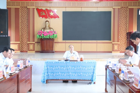 Phó Chủ tịch UBND thành phố Lê Quang Nam kiểm tra vận hành chính quyền địa phương 2 cấp tại xã Thu Bồn và Duy Xuyên