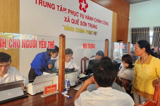 Xã Quế Sơn Trung nỗ lực phục vụ nhân dân