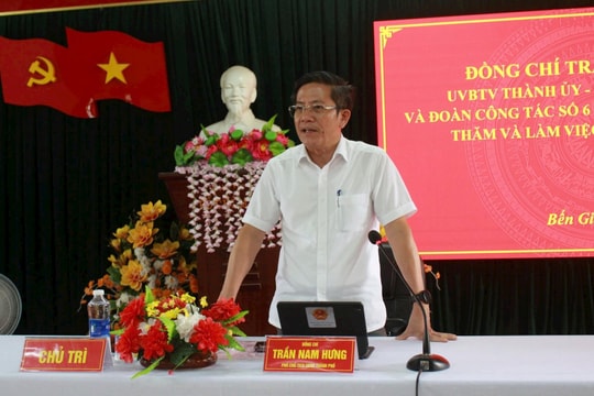 Phó Chủ tịch UBND thành phố Trần Nam Hưng làm việc với xã Bến Giằng và đi thực tế tại Vườn quốc gia Sông Thanh