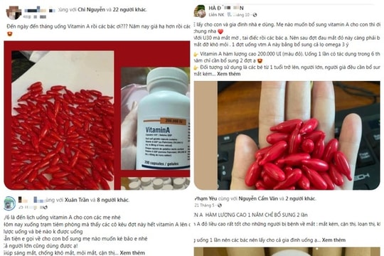 Cảnh giác với việc mua vitamin A trên mạng xã hội