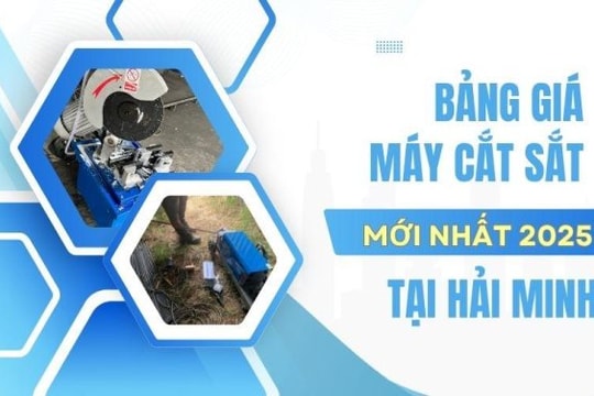 Bảng giá máy cắt sắt mới nhất 2025 tại Hải Minh
