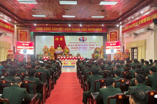 Đảng bộ Ban Chỉ huy phòng thủ khu vực 4 – Bàn Thạch nỗ lực hoàn thành tốt nhiệm vụ quân sự, quốc phòng địa phương trong giai đoạn mới