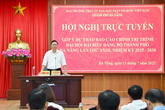 Mặt trận thành phố lấy ý kiến góp ý dự thảo Văn kiện Đại hội Đảng bộ lần thứ XXIII tại 94 điểm cầu