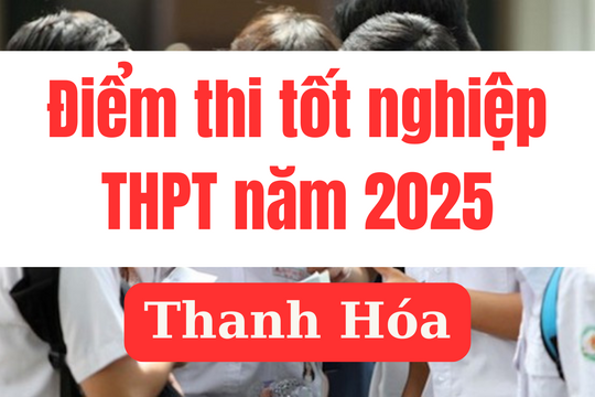 Điểm thi tốt nghiệp THPT 2025 tại Thanh Hóa: Link tra cứu chính xác nhất