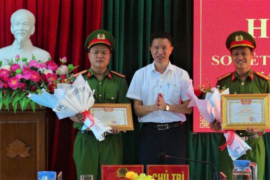 Bắt nhanh đối tượng cướp tài sản, Công an xã Thăng An được khen thưởng đột xuất