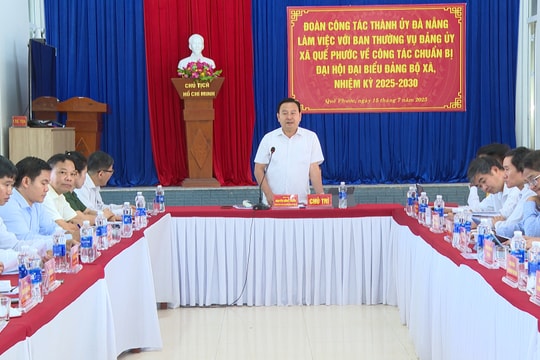 Chuẩn bị chu đáo Đại hội đại biểu Đảng bộ xã Quế Phước nhiệm kỳ 2025 - 2030