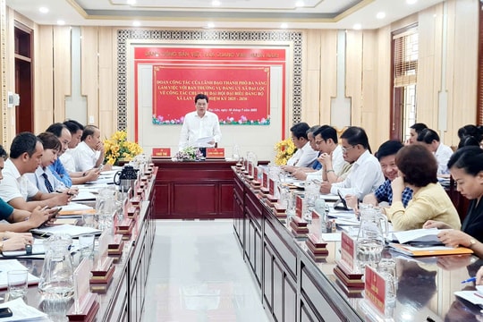 Phó Chủ tịch Thường trực HĐND thành phố Trần Phước Sơn làm việc với Đảng ủy xã Đại Lộc