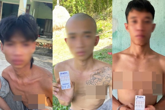 Công an xã Chiên Đàn bắt quả tang nhóm đối tượng sử dụng ma túy