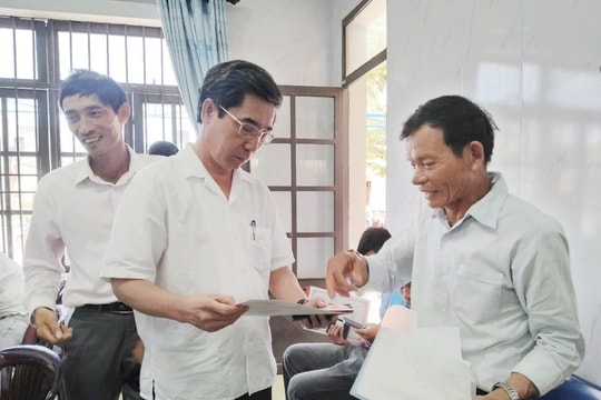 Lãnh đạo thành phố kiểm tra điều kiện làm việc tại xã Thăng Phú, Thăng Điền