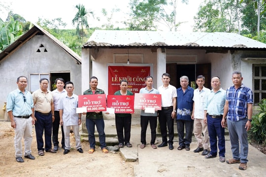 Tập đoàn FVG hỗ trợ 600 triệu đồng xóa nhà tạm tại 3 xã miền núi